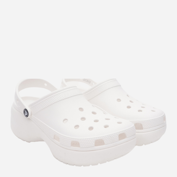 Chodaki damskie na platformie Crocs Classic Platform Clog W 206750-100 36,5 Białe (191448678453)