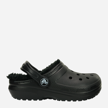 Chodaki chłopięce ocieplane Crocs Classic Lined Clog Kids 207010-060 30-31 Czarne (191448702226)