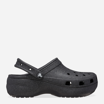 Жіночі крокси Crocs Classic Platform Glitter Clog W 207241-001 38-39 Чорні (196265748112)