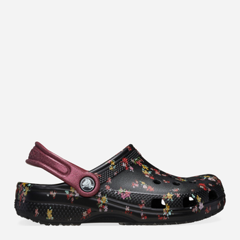 Chodaki dziecięce dla dziewczynki Crocs Classic Ditsy Floral Clog K 210354-0C4 29-30 Czarne (196265775644)