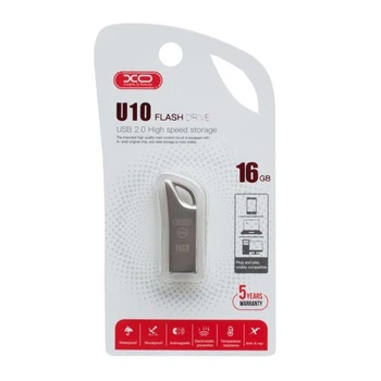 Флеш пам'ять USB- флеш 16Gb XO U10 сіра