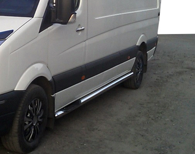 Боковые трубы BB002 (2 шт., нерж.) Средняя база для Renault Master 1998-2010 гг