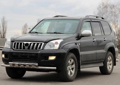 Передня дуга ST015 (нерж.) для Toyota Land Cruiser Prado 120 2002-2009 рр