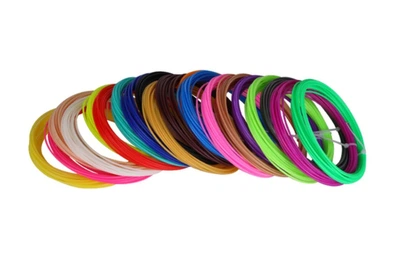 Набір пластика ABS 3D-PEN filament ABS100 для 3D-ручки 1.75 мм / 100 метрів (20 кольорів по 5м)
