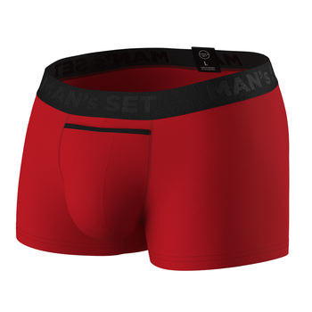Трусы боксеры мужские хлопковые Anatomic Classic 1.2 Black Series, красный M BSO100-07