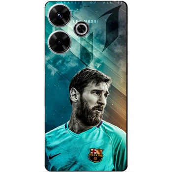 Чохол силіконовий бампер Candy для Tecno Pova 6 Neo з малюнком Leo Messi Мессі