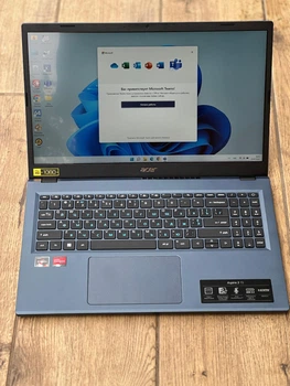 Ноутбук Acer A315-24pt-r90z - 15.6 1920x1080 ips|AMD Ryzen 5 7520U| LPDDR5 8GB| SSD 512 GB| AMD Radeon Refurbished