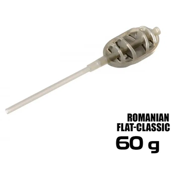 Флэт-кормушка ProfMontazh 60g Romanian Flat Classic с трубочкой