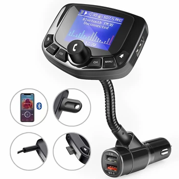 Автомобильный FM-трансмиттер модулятор Nulaxy bluetooth SMART AUTO TRANSMITTER 2.0 (1101)