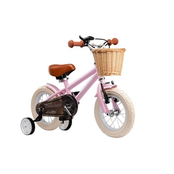 Велосипед с корзинкой для девочки Miqilong RM 12" розовый (SHiz15449)