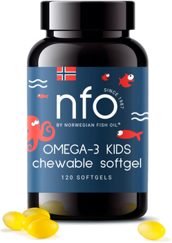 Omega 3 NFO żelki dla dzieci 120 kapsułek (7090025450976)