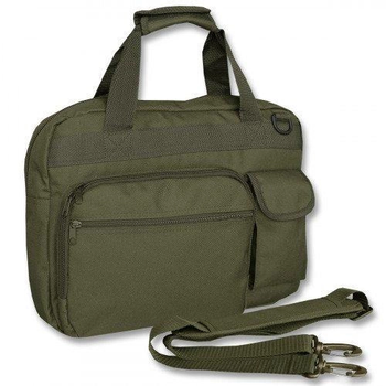 Сумка для ноутбука тактична Mil-Tec Водовідштовхуюча 40х30х10см M.LAPTOP BAG OLIVE (13821001)