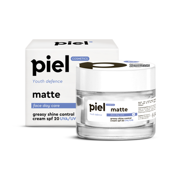 Зволожуючий денний крем c матуючим ефектом Piel Youth Defence Silver Cream Matte SPF 20 50 мл (4820187880198)
