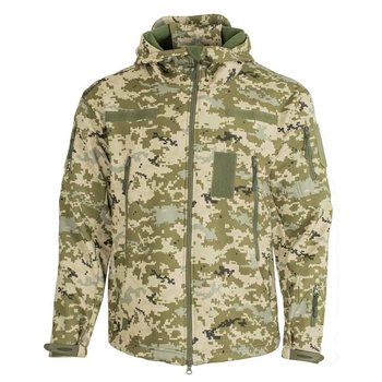 Куртка з капюшоном SoftShell піксель розмір 5XL