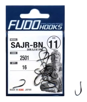 Крючки Fudo Shin Aji W/Ring Black 7 (15 шт.)