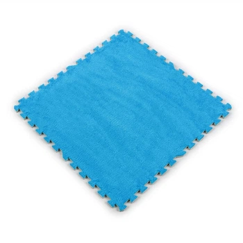 Пол-пазл плюшевый Голубой 60*60*1cm (D) 2091