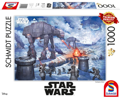 Puzzle Schmidt Thomas Kinkade Star Wars The Battle of Hoth 69.3 x 49.3 cm 1000 elementów (4001504599522)