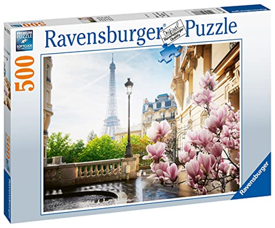 Puzzle Ravensburger Spring In Paris 49 x 36 cm 500 elementów (4005556173778)