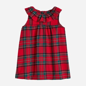Дитячий літній сарафан для дівчинки H&M 1164786_красн.зел клет/271164786 92 см Червоний (KZ2000001527634_KAY2000001527634_2727000030995)
