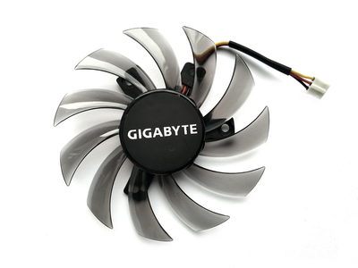 Вентилятор кулер для видеокарты Gigabyte 75 мм 3-pin T128010SM (T128010SU PLD08010S12H FS1280-S2135A) (№74)