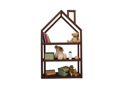 Детская полка-домик BusyWood 90х30х150 см Темный