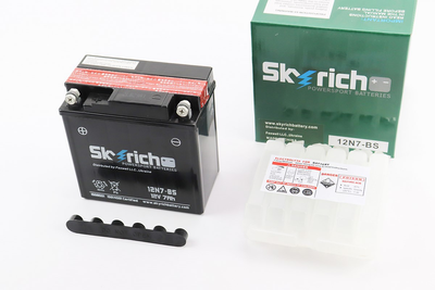 Мото акумулятор Skyrich 12 Вольт 7Ah 12N7-BS кислотний