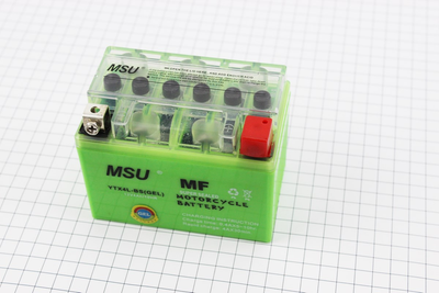 Мото аккумулятор MSU 12 Вольт 4Ah YTX4L-BS гелевый