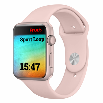 Силіконовий спортивний ремінець Fruct Sport Band для Apple Watch 38/40/41/42 mm (M/L) (17.5-21.5 см) Pink Sand