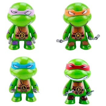 Набор фигурок 4в1 Черепашки ниндзя с аксессуарами, 7 см - TMNT