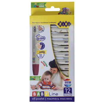 Пастель масляная 12 цветов BABY Line ZB.2490