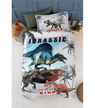 Комплект постельного белья Exlusive Digital Ranforce First Choice - First Choice - DJR-41 Jurassic - Полуторный - Оливковый