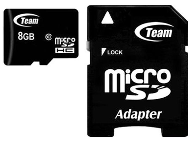 Карта памяти Team + SD-adapter (TUSDH8GCL1003)