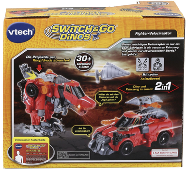 Ігрова фігурка Vtech Switch & Go Dinos Боєць Велоцираптур (3417765287640)