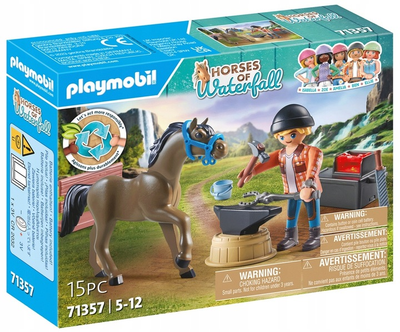 Іграшковий набір Playmobil Horses of Waterfall Коваль Бен і Ахіллес (4008789713575)