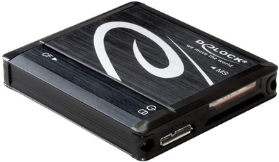 Кардрідер Delock USB-A 3.2 Gen 1 - All in 1 (CF Type I, SD/MMC, MicroSD/M2, MS, xD) Black (91704)