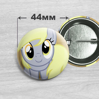 Значок Дерпі Хувз з мультсеріалу My Little Pony 44мм №32