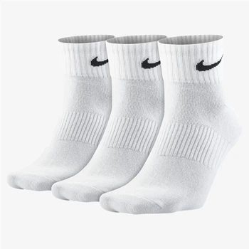 Набір чоловічих шкарпеток коротких бавовняних Nike U Nk Everyday Ltwt Ankle SX7677-100 46-50 (XL) 3 пари Білий (888407239120)