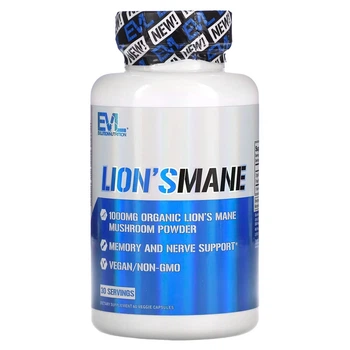 Їжовик гребінчастий 500 мг EVLution Nutrition Lion's Mane 60 капсул