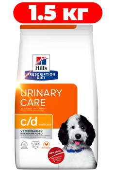 Сухой корм для собак лечебный Hills Prescription Diet Canine Urinary Care 1.5 кг