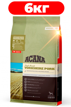 Сухой корм для собак всех пород и возрастов Acana Singles Yorkshire Pork 6 кг