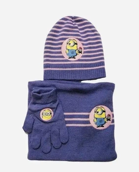 Комплект (шапка, рукавички, шарф-снуд) one size Despicable Me (003Д0006)