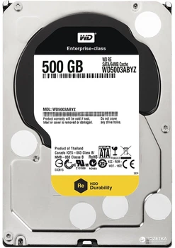Жорсткий диск Western Digital RE 500GB 7200rpm 64MB WD5003ABYZ 3.5 SATA III