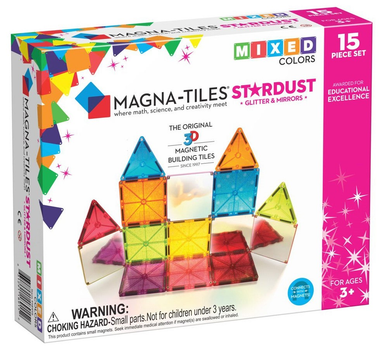 Klocki magnetyczne Magna-Tiles Stardust 15 elementów (0631291189152)