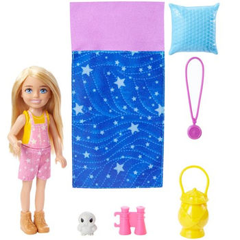 Lalka Mattel Barbie Camping Chelsea z akcesoriami (0194735022410)