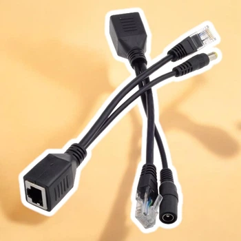 Сплиттер PoE для CCTV камер, 2шт, Ethernet 5.5x2.1мм