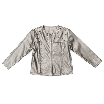 Куртка демисезонна Fashion 122 срібляста 8766
