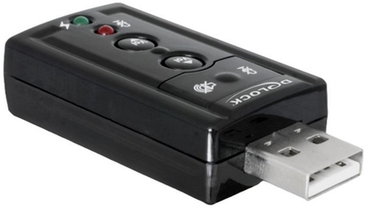 Звуковая карта Delock USB Sound Adapter 7.1 (4043619616459)