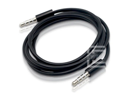 Кабель Ewell Audio 3.5 мм, 4pin M/M 1.0 м, черный (EW633)