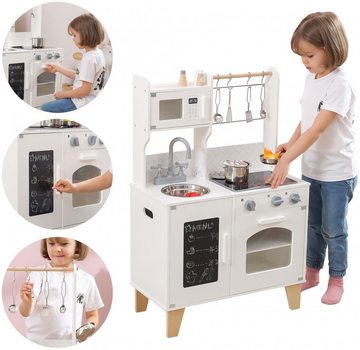 Кухня Viga Toys PolarB Little Chef's Kitchen with Light and Sound Біла (6971608440816)