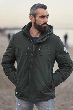 Демисезонная куртка мужская Freever WF 70559 хаки 4XL